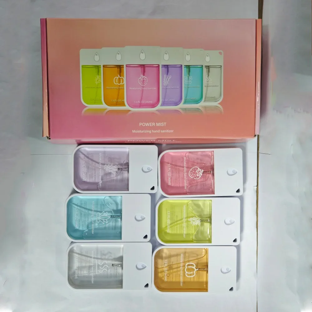 Soap Making Base - オールインワン トラベル ハンドサニタイザーミスト 45ml - 水で洗い流さない水性処方で、子供と大人のための瞬間的で優しい洗浄効果。