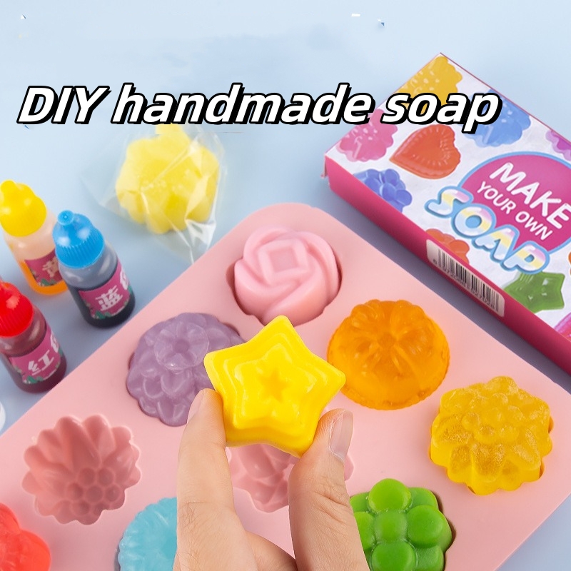 Soap Making Kit For Beginners - DIY 手作り石鹸クリスタル石鹸植物石鹸作り材料女の子のおもちゃセット誕生日ギフト石鹸作りキット