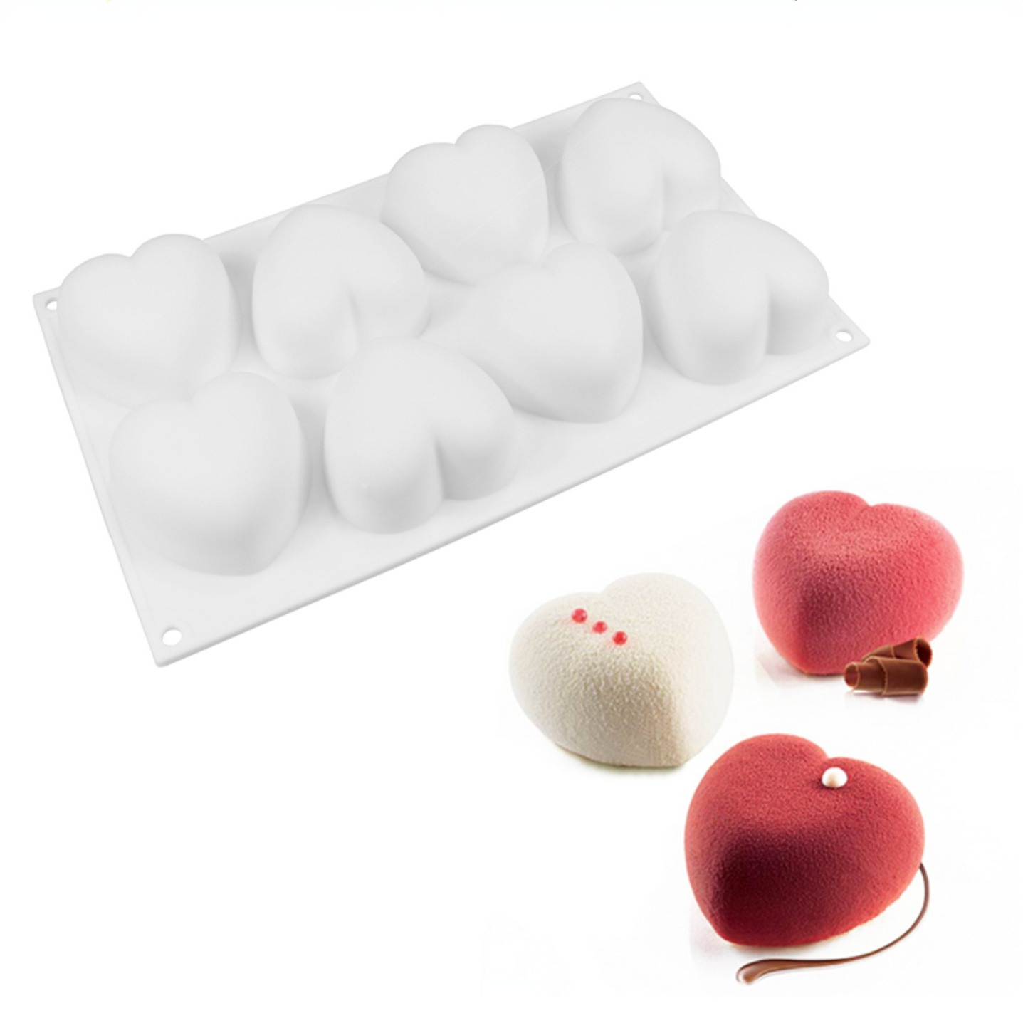 Soap Making Kit For Beginners - ラブハートシリコーン石鹸型手作りキャンドル作成キット Diy チョコレートアイス石鹸石膏樹脂ケーキデコレーションベーキングツール
