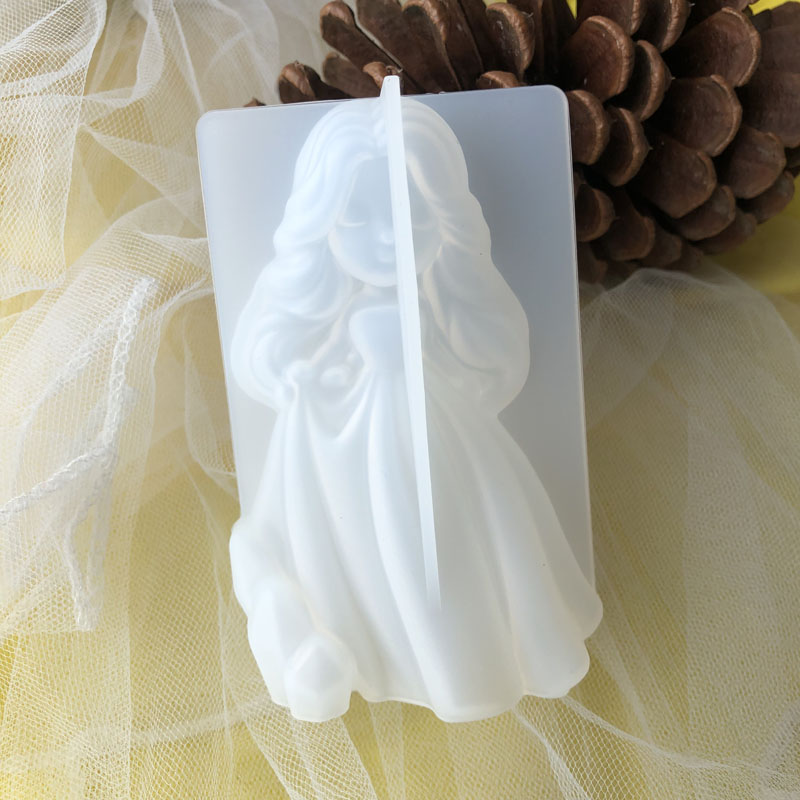 3D かわいいプリンセスシリコーンキャンドルモールド天使の女 - Soap Making Tray のレビューと価格