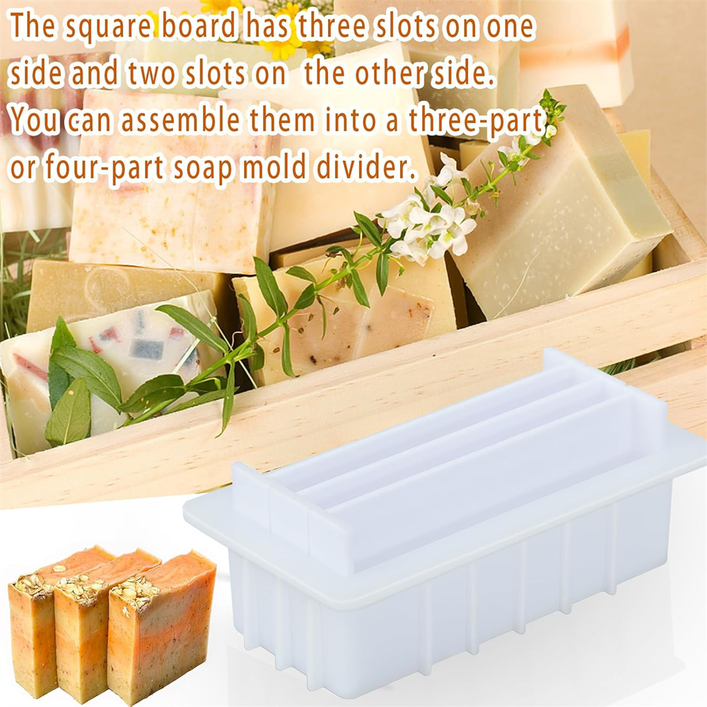 42オンスシリコンソープモールド、5つのアクリル仕切り付き、 - Soap Making Base のレビューと価格