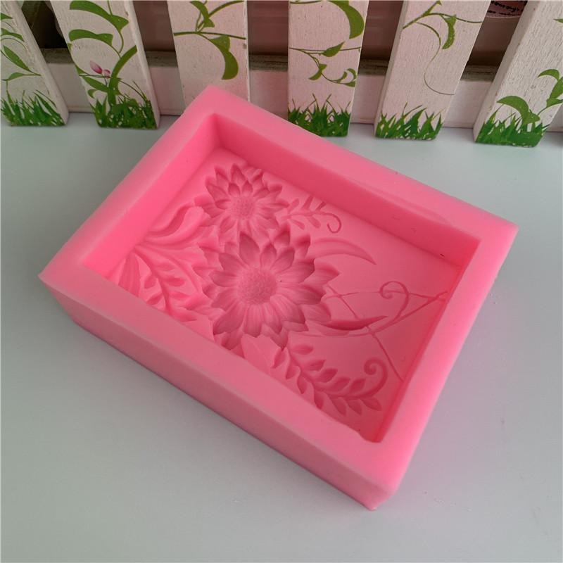 1pc 3D スクエアローズフラワーシリコーン石鹸型手作りレ - Soap Making Kit For Beginners のレビューと価格